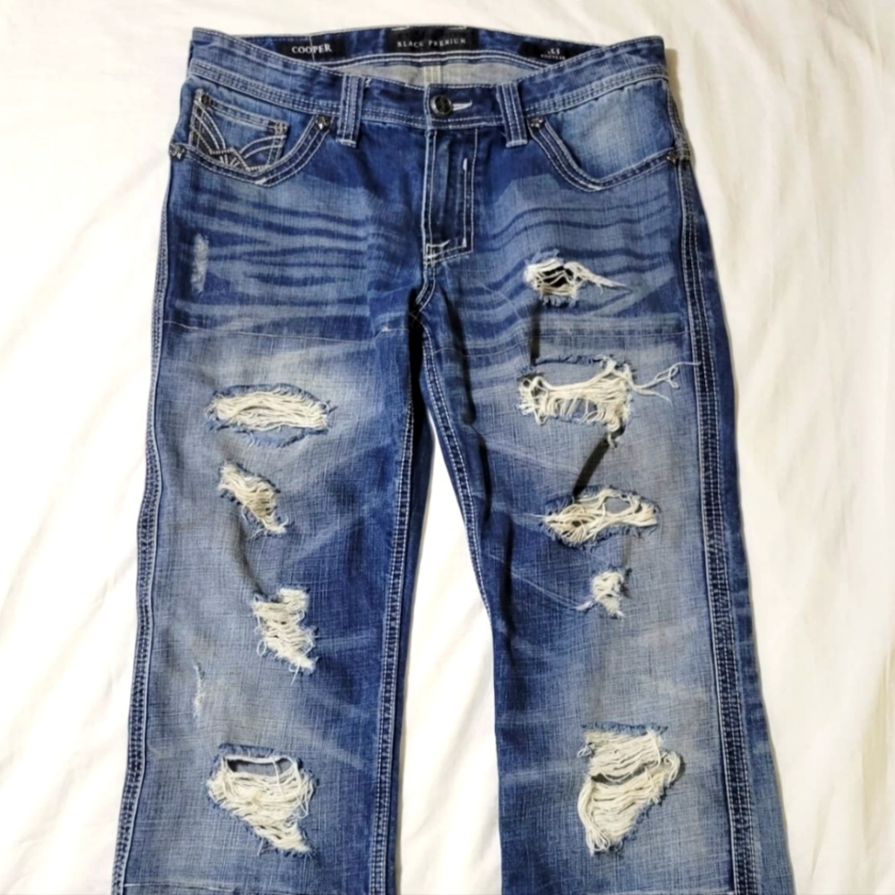 Affliction Men's Distress Jeans